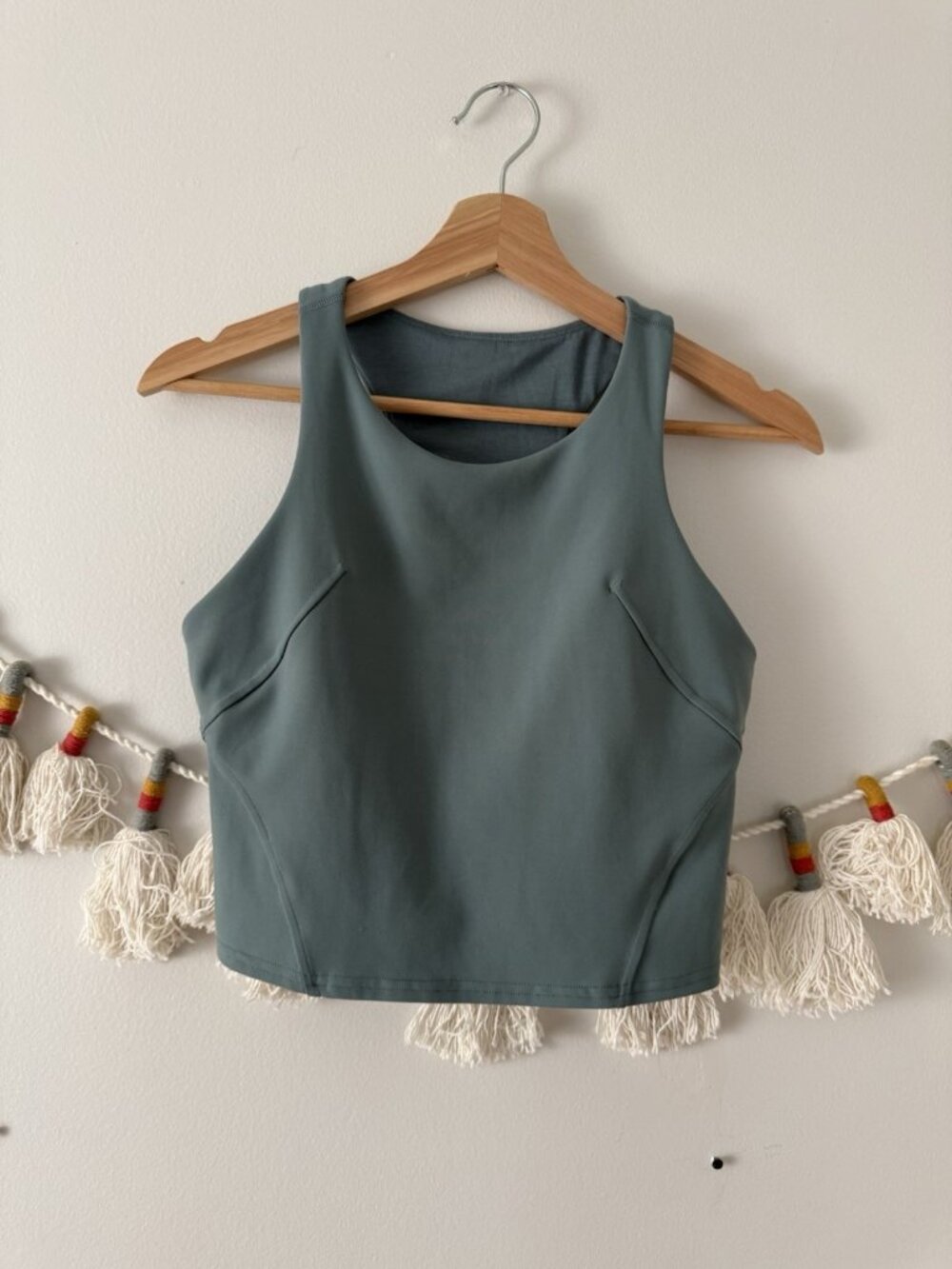 Lululemon Invigorate Training Tank Top Tidewater Teal Run Outdoor Pilates Yoga 8
